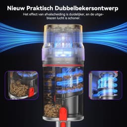 SteelStofzuiger Draadloos - Vacuum Cleaner - Kruimelzuiger - cycloon — thumbnail 2