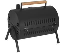 MOZY® - Tafel Barbecue - Zwart - Inclusief Thermometer - met Aslades - Handvat - Compact - Camping Barbecue - Tafelbarbecue - Houtskoolbarbecue — thumbnail 4