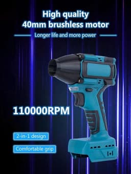 Luchtblazer Turbo - Ventilator Jet - Stof Verwijderen - Borstelloze Motor - 40 mm - One Color — thumbnail 2