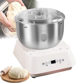 Keukenmachine Deegkneedmachine - Deegmixer Staande mixer - Zelf Bakken - Thermostatische Gisting - 5 Liter - Zilver — thumbnail 1