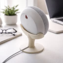 Speaker Standaard Geschikt voor Google Nest Mini & Google Home Mini – Verhoogde Houder – Slimme Speaker Accessoire – Verbeterde Geluidskwaliteit & Microfoon – Kabelmanagement – Geschikt voor Gen 1 & 2 — thumbnail 2