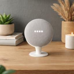Speaker Standaard Geschikt voor Google Nest Mini & Google Home Mini – Verhoogde Houder – Slimme Speaker Accessoire – Verbeterde Geluidskwaliteit & Microfoon – Kabelmanagement – Geschikt voor Gen 1 & 2 — thumbnail 4