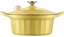 BUYDEEM CP551 - Geëmailleerde Gietijzeren Pot - 3,9L - Mellow Yellow — thumbnail 1