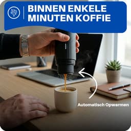 JT Products Draagbare 2 In 1 Espressomachine Zwart - Oplaadbaar - Capsules En Gemalen Koffie - Warmt Op - Koffiemaker - Nespresso - Draagbare Koffiemachine - Reis En Camping Koffiezetapparaat - Maatje - Vaderdag Cadeau Pakket - Vader Dag Top 10 — thumbnail 4