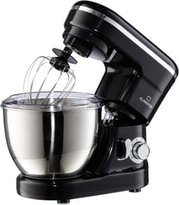 Klarstein Keukenmachine Bella Knetmaschine met 6 Geschwindigkeitsstufen, roermachine uit rvs, Pulsfunktion, planetarischen roersysteem, 3 Rühraufsätze, 1200 W vermogen, zwart - Keukenmachine - 4L - voor Keuken - LED Garde — thumbnail 1