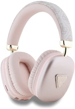 Guess PU Leather 4G Triangle Logo Headphone - Geschikt voor Bluetooth Smartphones - Roze — thumbnail 1