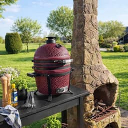 Patton Premium Compact 15" Kamado - Rooster Ø33,5 cm - Bordeaux — thumbnail 2