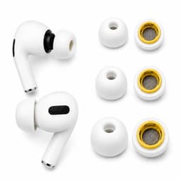 Consumerce® Memory Foam Tips Geschikt voor AirPods Pro Gen 1 & 2 - Wit - Oordopjes - Dopjes - Earphone — thumbnail 1