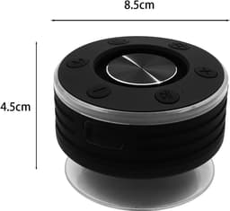 Bluetooth-doucheluidspreker Met Zuignap - Douche Speaker - Badkamer Speaker - waterdicht - voor badkamer Feest Reizen Buiten - 8.5x4.5cm — thumbnail 2