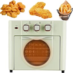 Heteluchtoven - Elektrische Oven - Huishoudelijk Gebruik - 360 Graden Hetelucht - 18 Liter - Lichtgroen — thumbnail 1