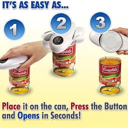Elektrische Blikopener - Automatische Potopener - Keuken Assistent - Zijsnijsysteem - 280 Gram - Zwart — thumbnail 3