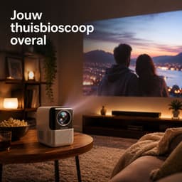 Ryoudavell - Draagbare Mini Beamer - 4K Smart Projector - Android 10 - WiFi 5 + Bluetooth 5.2 - Geschikt voor iOS/Android - Thuisbioscoop Met Autofocus — thumbnail 5