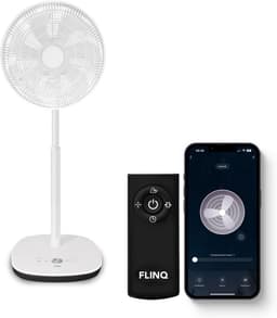 Slimme Ventilator - Staande Waaier - Comfortabele Verkoeling - 12 Snelheden - 90° Zwenkfunctie - Wit — thumbnail 1