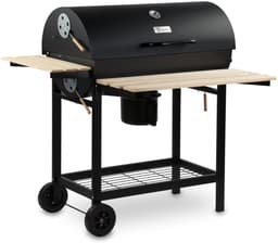 LeeuwenChoice® BBQ Pro Serie - Houtskool BBQ Wagen - 71x110x103cm Grill - Verrijdbaar met Wielen - Met Deksel & Thermometer — thumbnail 4