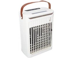 Draagbare Luchtkoeler - Mobiele Aircooler met 5 Snelheden - 680ml Watertank - 2 Mistmodi & 7 Kleuren LED - Compacte Koelventilator zonder Slang - Wit