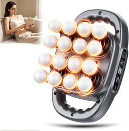 YYV Massagepistool met 16 opzetstukken, 3 modi en 30 instelbare snelheden, diepweefselmassager, 35 dB stille handmassager, mini massagepistool voor nek, voeten, rug, benen voor spierontspanning — thumbnail 1