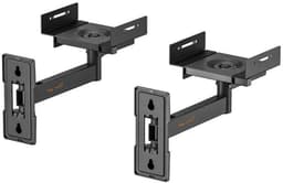 Ophangbeugels voor Luidsprekers - Tot 25kg - Breedte verstelbaar - Draai- & kantelbaar - Pro - Zwart — thumbnail 2
