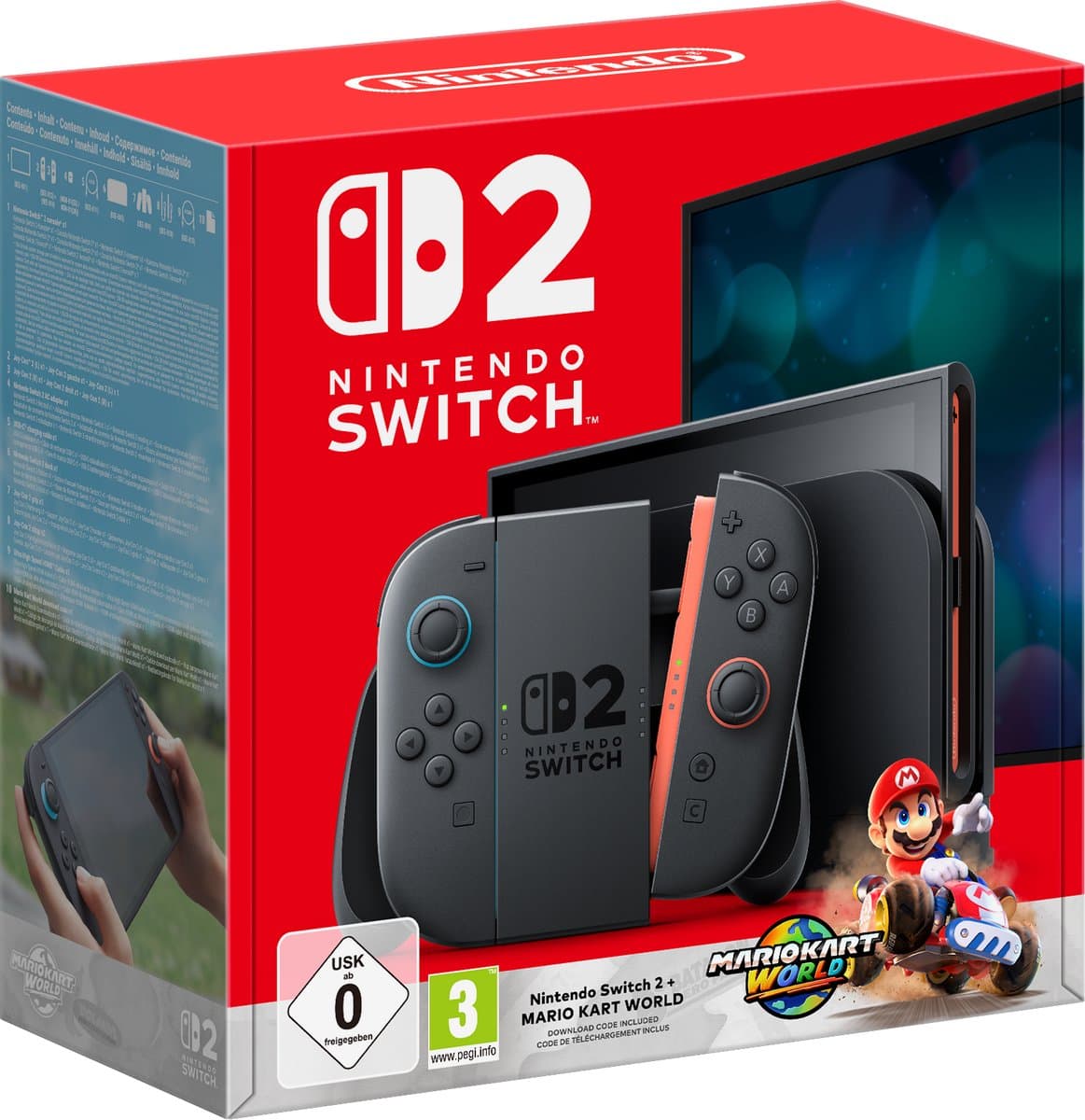 Nintendo Switch 2 + Mario Kart World game console — afbeelding 1