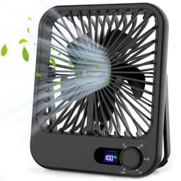 Gadgetplace Tafelventilator Draadloos - Windsnelheid Verstelbaar - Batterij Indicatie - Mini USB ventilator - Bureau ventilator - Hand Fan — thumbnail 1