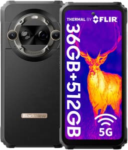 Blackview BL9000 Pro - 5G Robuuste Smartphone - 36GB+512GB - 6.78 inch - 8800mAh 120W Snel opladen - IP68 Waterdicht - Outdoor Mobiele Telefoon - Android 14 - NFC - GPS - Zwart — thumbnail 1