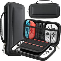 YONO Case geschikt voor Nintendo Switch - OLED - Opbergtas - Beschermhoes - Hoes - Koffer - Accessoires - Zwart — thumbnail 1