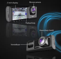 Tech Essentials® Dual Dashcam S1-Wifi Voor Auto - Met Achteruitrijcamera Universeel - Full HD - Met 64GB Micro SD-Kaart - Met Nachtzicht - APP | Voor En Achter — thumbnail 4