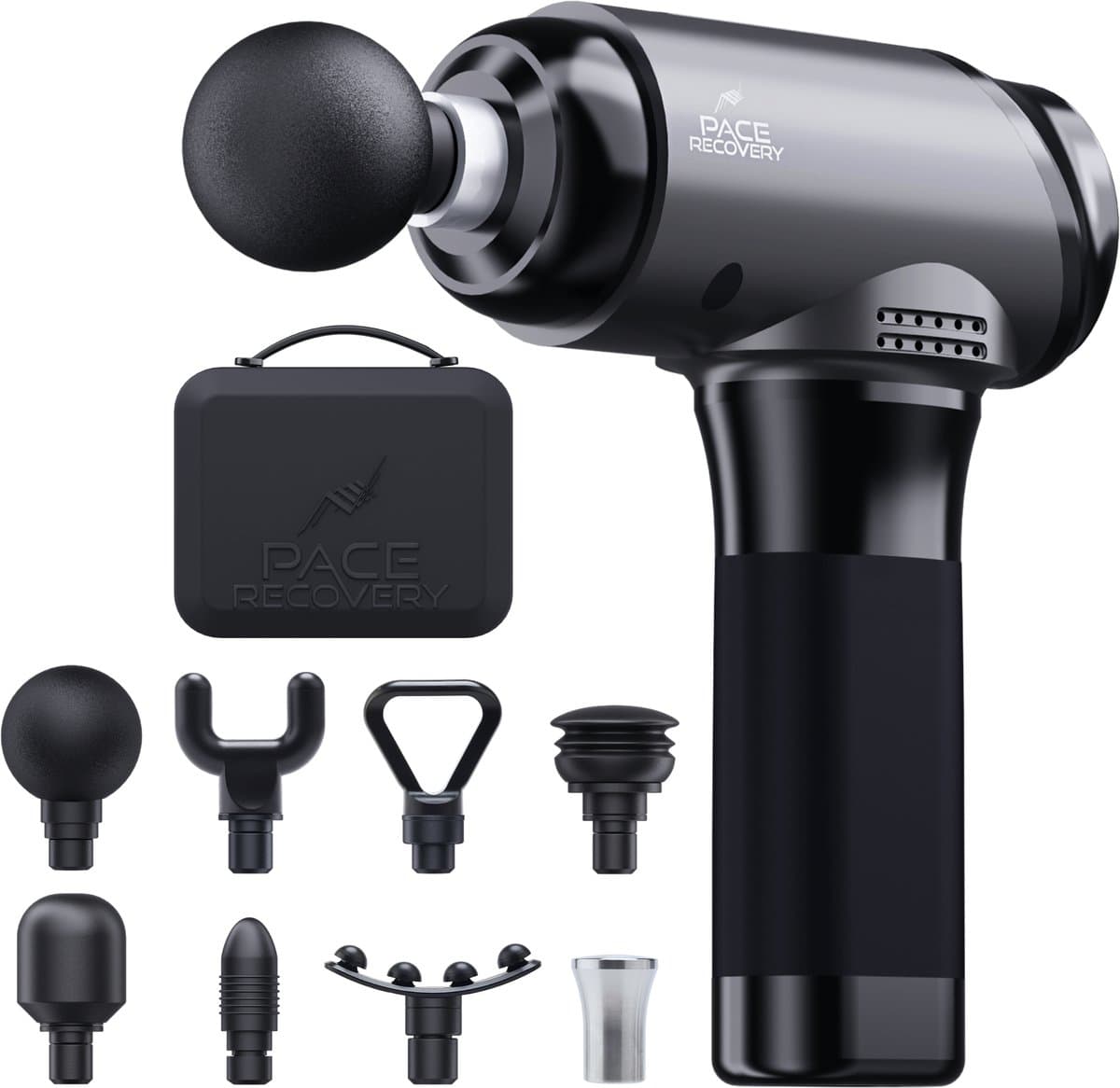 Pace Recovery Massage Gun Elite 1 - Professioneel Massage Gun Met Verstelbare Massagediepte 8mm tot 12mm - Krachtig Massage Apparaat - Percussie- en Vibratie therapie Voor Sneller Spierherstel — afbeelding 1