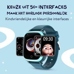 LEROYS - GPS Horloge Kind - Kinder Smartwatch - Android en iOS - Blauw - Incl. Simkaart — thumbnail 5