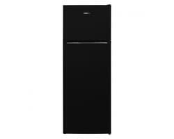 Heinner HF-V212BKE++ Koel-vriescombinatie – 212 L – Less Frost – Mechanische Bediening – LED Verlichting – Omkeerbare Deur – Zwart – 5 Jaar Garantie