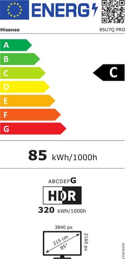 Hisense 85U7Q PRO - 85 inch - 4K MiniLED - 2025 — thumbnail 2