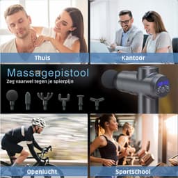 Zavira® Massage gun - Pistool - Theragun - 1800 mAh - Grijs — thumbnail 5