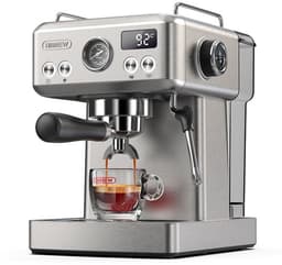 HiBREW H10A Halfautomatische Espressomachine-19 Bar Druk-Professionele Programmeerbare Functies-Optionele Programmabereik-Krachtig Stoomsysteem-Thermo Spiraal Verwarming Systeem & Warme Kopjes Functie — thumbnail 1