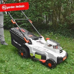 Draadloze Grasmaaier Oplaadbaar 40V - 37 cm Werkbreedte, Mulchfunctie, Inclusief Accu's — thumbnail 2