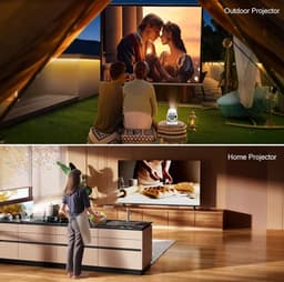 Projector Hy300 Pro - Mini beamer - 4K Android 11 Dual Wifi6 - 260Ansi - Allwinner H713 Bt 5.0 1080P 1280*720P - Home Cinema Outdoor Projetor — thumbnail 4
