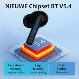 Draadloze oordopjes - In Ear oordopjes - Met Noise Cancelling - Bluetooth 5.4 - Extra Dopjes - Perfect voor bellen en muziek luisteren - Touch control — thumbnail 3