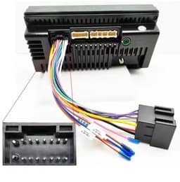 Isokabel voor Carplay android autoradio | Iso connector | Navigatie stekker aansluitkabel | Universeel radio adapter aansluiting | 16 pin adaptor | Carplay navigatie kabelset | Peugeot, fiat, volkswagen, seat, scoda, hyundai, kia, ford, opel, enz. — thumbnail 2