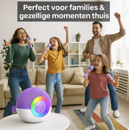 Bolke® - karaoke set - karaoke microfoon - karaoke set voor volwassenen / kinderen - karaoke set met 2 microfoons - karaokesets — thumbnail 3