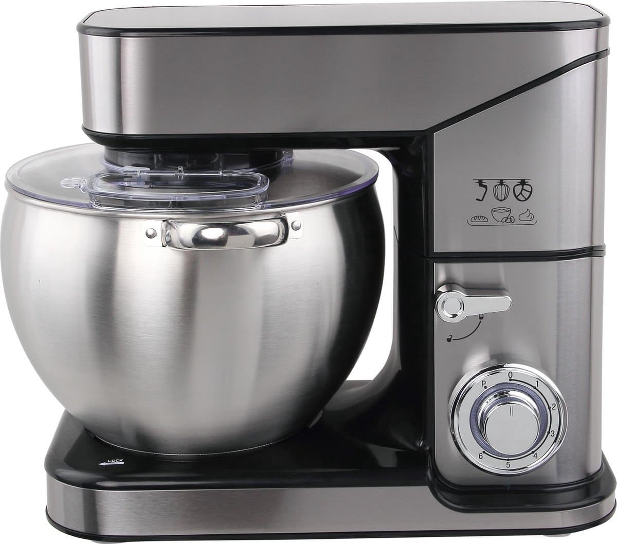 Royal Swiss Keukenmachine - 10 Liter Keukenrobot XL - Multifunctioneel keuken robot - Krachtig 2000W Foodprocessor - Keukenmixer - RVS — afbeelding 1