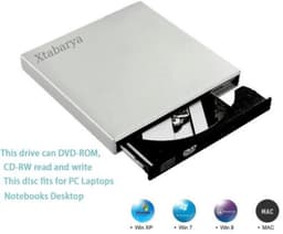 CD-ROM Speler Externe Dvd Usb 2.0 DVD-ROM Drivecd Rw  Optische Drive Recorder Draagbare Voor Macbook Laptop Computer Pc Windows 7/8 — thumbnail 4