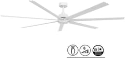 Plafondventilator Atlanta II Wit XL Ø 183cm 12W Led Incl Afstandsbediening — thumbnail 4