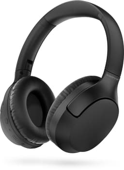 Draadloze Bluetooth Koptelefoon met Bass-Boost Functie - Bluetooth 5.3 - 60 Uur Batterij - Headset met Microfoon Noise Cancelling - Koptelefoon met draad modus - Equalizer App - Zwart — thumbnail 1