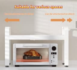 Uitschuifbare Magnetron en Oven Rek - Keukenopslag 36 x 63 cm — thumbnail 2