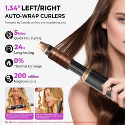 Hairstyler 5-in-1 Airstyler, haarstyler, lucht, krultang, föhn, thermische borstel, stijlborstel, set, multistyler, ronde borstel, föhn, warmluchtborstel, haarstyling-apparaten, haardroger — thumbnail 2
