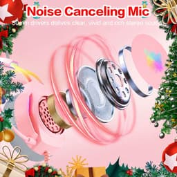 VHV - Gaming headsets met Microfoon - Kattenoor Headphones - Koptelefoon - Hoofdtelefoon met kabel - Noise Cancelling Microfoon - Surround Sound - RGB Verlichting - PC, Laptop, PS4, PS5, Xbox, Switch — thumbnail 4