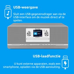 TechniSat DIGITRADIO 320 – Stereo digitale radio (compact systeem met DAB+ & FM, cd-speler, Bluetooth, USB, 2×5 W RMS, TFT-kleurendisplay, favorietenlijst, wekker, slaaptimer, afstandsbediening) — thumbnail 4