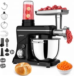 Gatson Multifunctionele Keukenmachine - Blender, Vleesmolen, Koekjesmaker & Groentesnijder - Keukenmixer - Keukenrobot - Foodprocessor - Mixer Met Mengkom — thumbnail 2