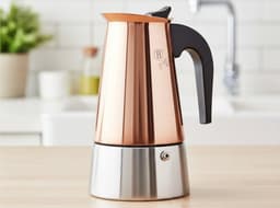Mokapot voor inductie, 9 kopjes, Rosegold Metallic Line — thumbnail 5