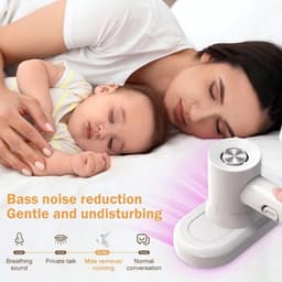 Namajunas - Huisstofmijt stofzuiger met UV-licht - Bedstofzuiger - Matrasreiniger - HEPA-permanent stofreservoir - Mini-handstofzuiger voor matrassen en bedden - Geluidsdempend ontwerp - Allergievrij slapen — thumbnail 3