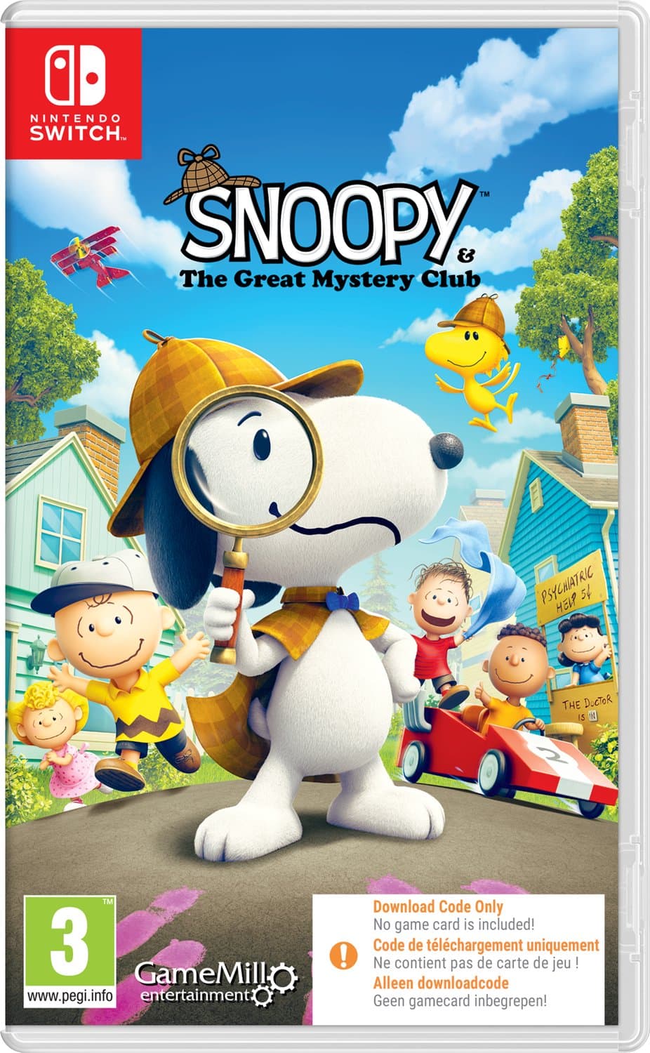 Snoopy & The Great Mystery Club – Nintendo Switch (Code in A Box) — afbeelding 1