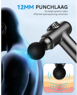 Zolvano® Massage Gun Professioneel - Massage Apparaat - Theragun -Donkergrijs — thumbnail 5